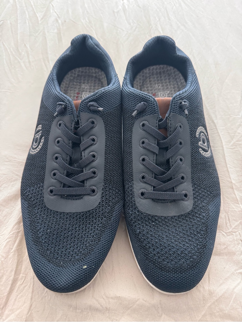 Bugatti Men's Knit Lace-Up Sneakers in Dark Blue